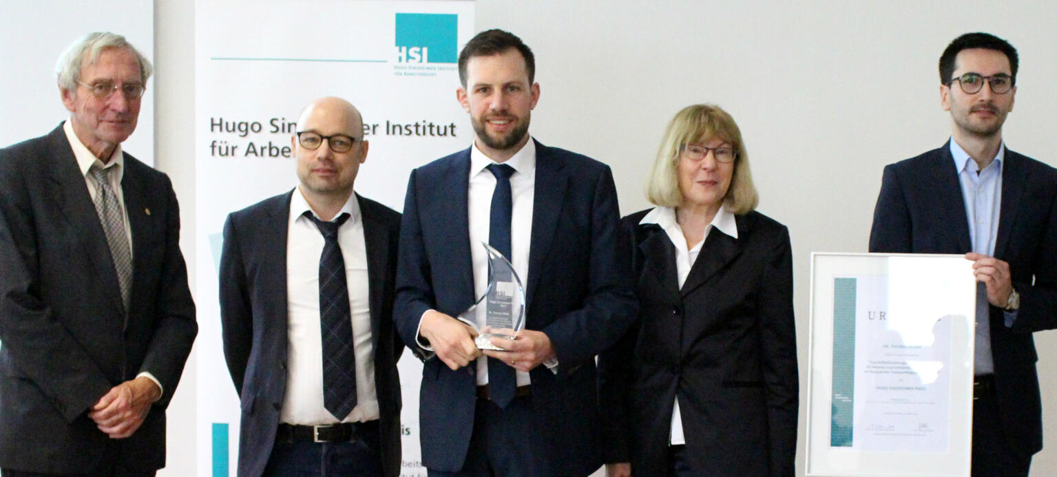 zu sehen ist der Preisträger des Hugo Sinzheimer Preises 2017 